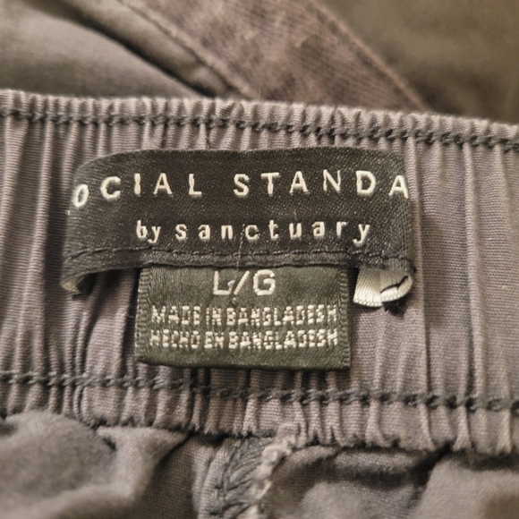 SOCIAL STANDARD x SANCTUARY Mid Rise Gray Cargo Pants Hiking Outdoor Trekking - Picture 6 of 9